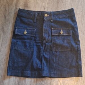 Just Black Denim Mini Skirt